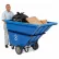 Camion à benne basculante Global Industrial™ Extra HD pour le recyclage du plastique, capacité de 1 yard cube, capacité de 2 100 lb, bleu
