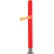 Global Industrial™ — Manchon lisse pour borne, 4", en PEHD, avec dôme, rouge