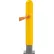 Manchon pour borne lisse Global Industrial™, dôme supérieur en PEHD de 8 pouces, jaune