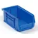 Global Industrial™ Plastic Hang & Stack Bin, 7-3/8"L x 4-1/8"W x 3"H, Blue - Pkg Qty 24