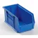 Global Industrial™ Plastic Hang & Stack Bin, 10-7/8"L x 5-1/2"W x 4-3/4"H, Blue