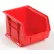 Bac en plastique « Global Industrial™ » à suspendre et à empiler, 10-3/4" de longueur x 8-1/4" de largeur x 7" de hauteur, rouge - Lot de 6