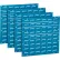 Global Industrial™ 239998BL Louvered Wall Panel w/o Bins, 18"W x 19"H, Blue - Pkg Qty 4