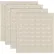 Global Industrial™ 239998TN : panneau mural à persiennes sans compartiments, 18" de largeur x 19" de hauteur, couleur beige - Lot de 4