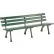Banc public Global Industrial™ de 6 pieds avec dossier, vert