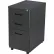 Armoire à dossiers sur pied Interion®, 3 tiroirs, 16" de largeur x 20" de profondeur x 29" de hauteur, noir
