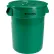Poubelle en plastique Global Industrial™ avec couvercle - 32 gallons, verte