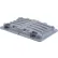 Couvercle Global Industrial™ pour benne basculante de recyclage en plastique de 1/2 Cu. Yd., gris