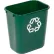 Corbeille de recyclage Rubbermaid® pour bureau, 7 gallons, verte