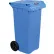 Poubelle mobile Global Industrial™ avec couvercle, 32 gallons, bleue