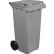 Poubelle mobile Global Industrial™ avec couvercle, 32 gallons, grise