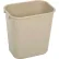 Petite poubelle en plastique moulé souple Rubbermaid®, capacité de 3,5 gallons, couleur beige