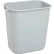 Corbeille à papier Rubbermaid® en plastique moulé souple, capacité de 3,5 gallons, grise