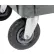 Roulettes pneumatiques de rechange Global Industrial™ de 8 pouces pour chariots de service en plastique, 2 pivotantes / 2 fixes