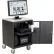 Chariot audiovisuel Global Industrial™ avec armoire verrouillable, capacité de 500 Lb., noir