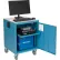 Chariot audiovisuel mobile Global Industrial™ avec armoire verrouillable, batterie de 100 Ah, bleu