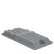 Couvercle Global Industrial™ pour benne basculante de recyclage en plastique d'une capacité de 1 yard cube, gris