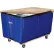 Doublure de rechange Global Industrial™ pour panier en vinyle de 16 boisseaux pour chariot à vrac, bleu