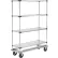 Nexel® Galvanized Shelf Truck w/Dolly Base, 1600 lb. Capacity, 48"L x 18"W x 70"H, Gray
