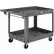 Chariot utilitaire Global Industrial™ avec 2 étagères et roulettes de 5", capacité de 500 lb, 46" de long x 25" de large x 33" de haut