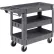 Global Industrial™ Utility Cart w/3 Shelves & 5" Casters, 500 lb. Capacity, 40"L x 17"W x 33"H