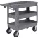 Chariot utilitaire Global Industrial™ avec 3 étagères et roulettes de 15 cm, capacité de 227 kg, 102 cm L x 43 cm l x 89 cm H