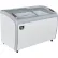 Nexel® Ice Cream Freezer, Curved Glass Lid, 49"W