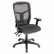 Chaise de bureau Interion® à dossier haut et accoudoirs réglables, en maille, noire