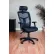 Fauteuil de bureau Interion® Mesh avec appui-tête, dossier haut et accoudoirs réglables, tissu, noir