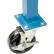 Global Industrial™ 5" Phenolic Swivel Casters with Brakes Blue - Set of 4