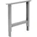 Global Industrial™ Adjustable Height Steel C-Channel Leg For Workbench, 30"D, Gray, Each