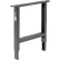 Global Industrial™ Adjustable Height Steel C-Channel Leg For Workbench, 30"D, Black, Each
