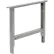 Global Industrial™ : pied en acier à profil en C à hauteur réglable pour établi, profondeur 36", gris, à l'unité