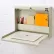 Global Industrial™ Wall Mounted Fold Down Shop Desk, 20"W x 3-3/8"D, Tan