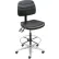 Tabouret de travail Interion® - Polyuréthane - Réglable dans 5 positions - Noir