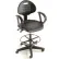 Tabouret ergonomique réglable Interion® à 5 positions, noir, avec accoudoirs