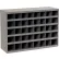 Armoire de rangement en acier Durham 359-95 à façade ouverte – 40 compartiments