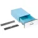 Tiroir empilable en acier Pro-Line avec serrure, 38 cm (L) x 51 cm (P) x 15 cm (H), bleu