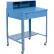 Bureau d'atelier mobile incliné Global Industrial™ avec rehausse à casiers, 34-1/2" de largeur x 30" de profondeur, bleu
