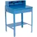 Bureau d'atelier incliné Global Industrial™ avec rehausse à casiers, 34-1/2" de largeur x 30" de profondeur, bleu