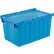 Global Industrial™ Plastic Attached Lid Shipping & Storage Container 25-1/4x16-1/4x13-3/4 Blue