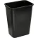 Corbeille à papier en plastique Global Industrial™, 41-1/4 Qt., noire