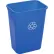 Corbeille de recyclage de bureau Global Industrial™, 10-5/16 gallons, bleue