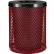 Global Industrial™ Outdoor Diamond Steel Trash Can With Flat Lid, 36 Gallon, Red