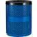 Poubelle extérieure Global Industrial™ en acier perforé avec couvercle plat, 136 litres, bleue