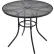 Table de café d'extérieur ronde Global Industrial™ de 36 pouces, en treillis métallique, noire