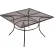 Table de café d'extérieur carrée Global Industrial™ de 48 pouces, en treillis métallique, noire