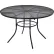 Table de café d'extérieur ronde Global Industrial™ de 48 pouces, en treillis d'acier, noire