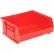 Bac en plastique « Global Industrial™ » à suspendre et à empiler, 14 3/4" de longueur x 16 3/4" de largeur x 7" de hauteur, rouge - Lot de 6