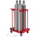 Chariot de stockage de bouteilles Global Industrial™, transportable par chariot élévateur, pour 4 bouteilles